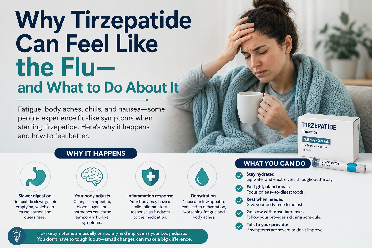 Why Tirzepatide Can Feel Like the Flu—and What to Do About It