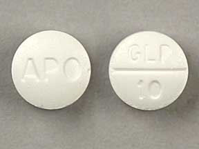 Glipizide Bottle — prescription drug image