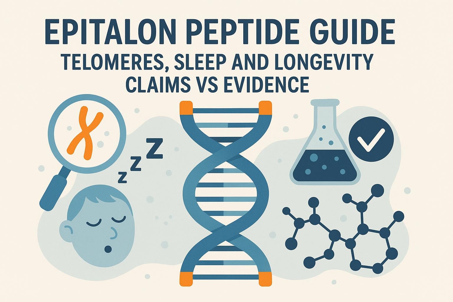 Epitalon Peptide Guide: Telomeres, Sleep and Longevity Claims vs Evidence