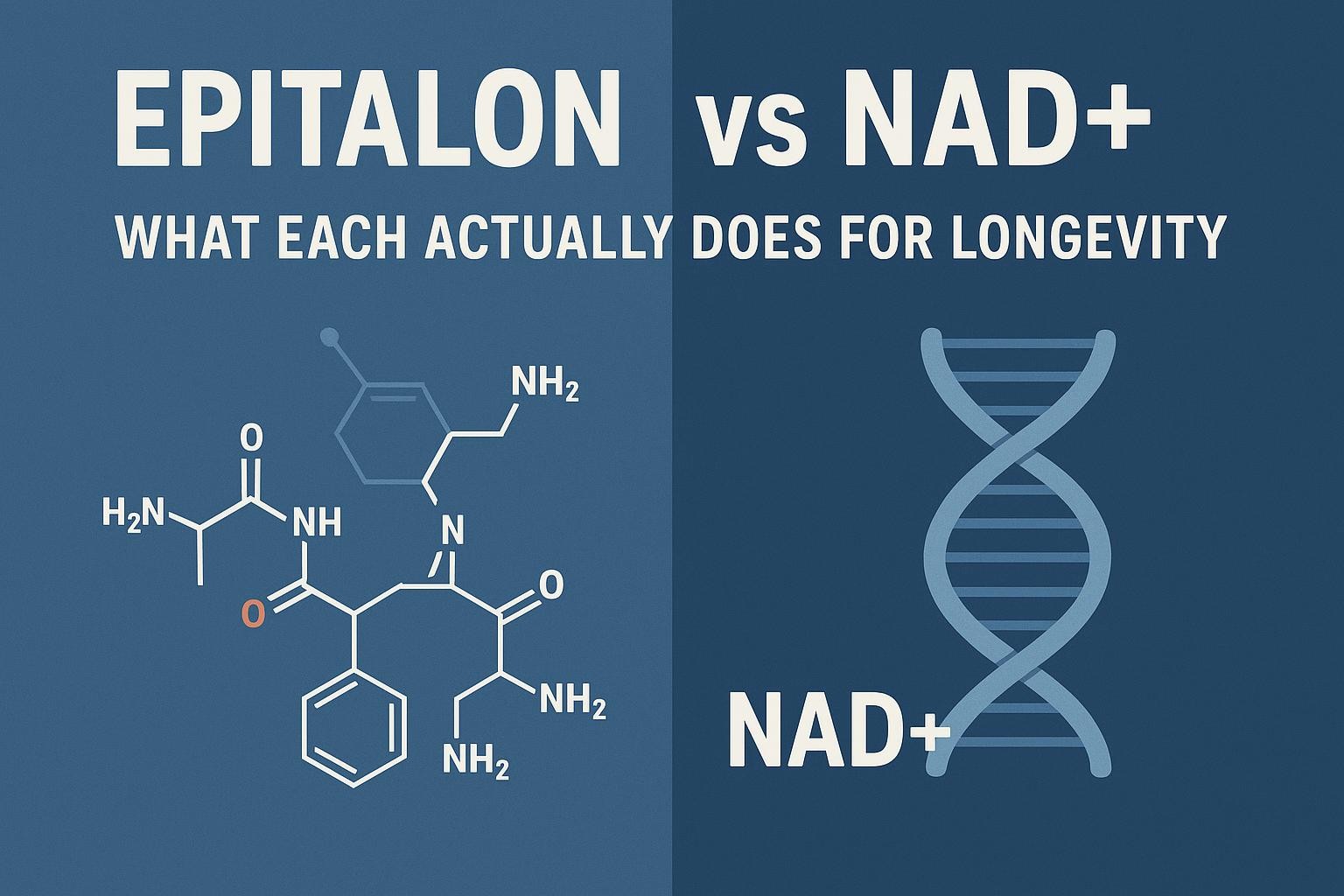 Epitalon vs NAD+: What Each Actually Does for Longevity