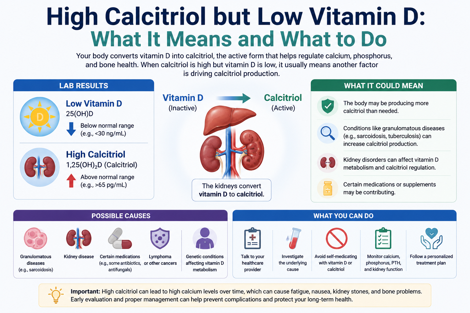 High Calcitriol but Low Vitamin D: What It Means and What to Do