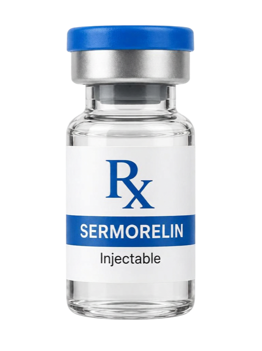 Compounded sermorelin vial