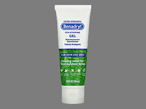 Benadryl Itch Stopping Tube Of Gel — prescription drug image