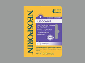 Neosporin + Lidocaine Max Str