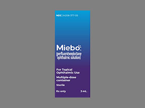Miebo Bottle — prescription drug image