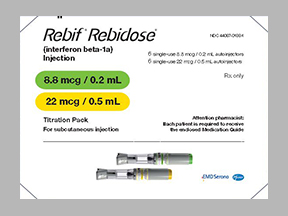 Rebif Rebidose Titration Pack Box — prescription drug image