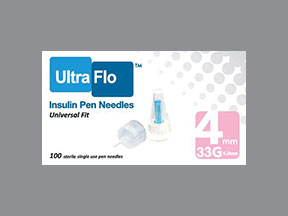 Ultra Flo Insulin Pen Needles Box — prescription drug image