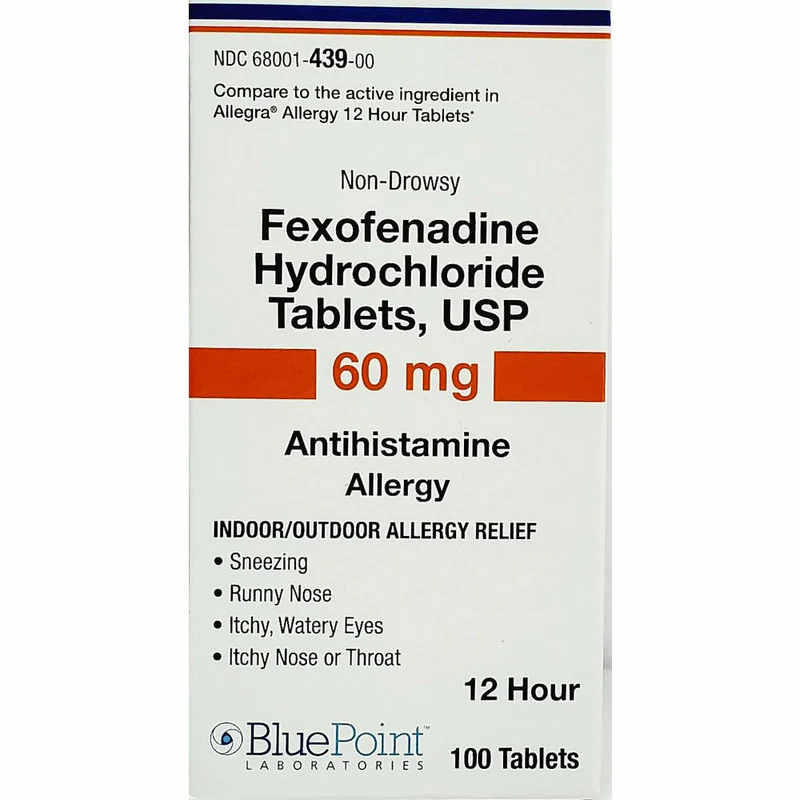 Fexofenadine Hcl Bottle — prescription drug image