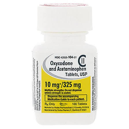 Oxycodone-Acetaminophen Tablet — prescription drug image